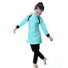  2021 muslim sportswear swimwear islamic clothing kids 3 pieces modest girl fabric fashion full cover swimwear swimsuit burkini