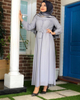 2022 Modest Fashion Modern Arabic Islam Maxi Dresses Muslim Abaya