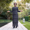 Black Gown Style New Modest Fashion Fancy Kimono Muslim Dubai Maxi Dresses Elegant Arabic Islamic Abaya
