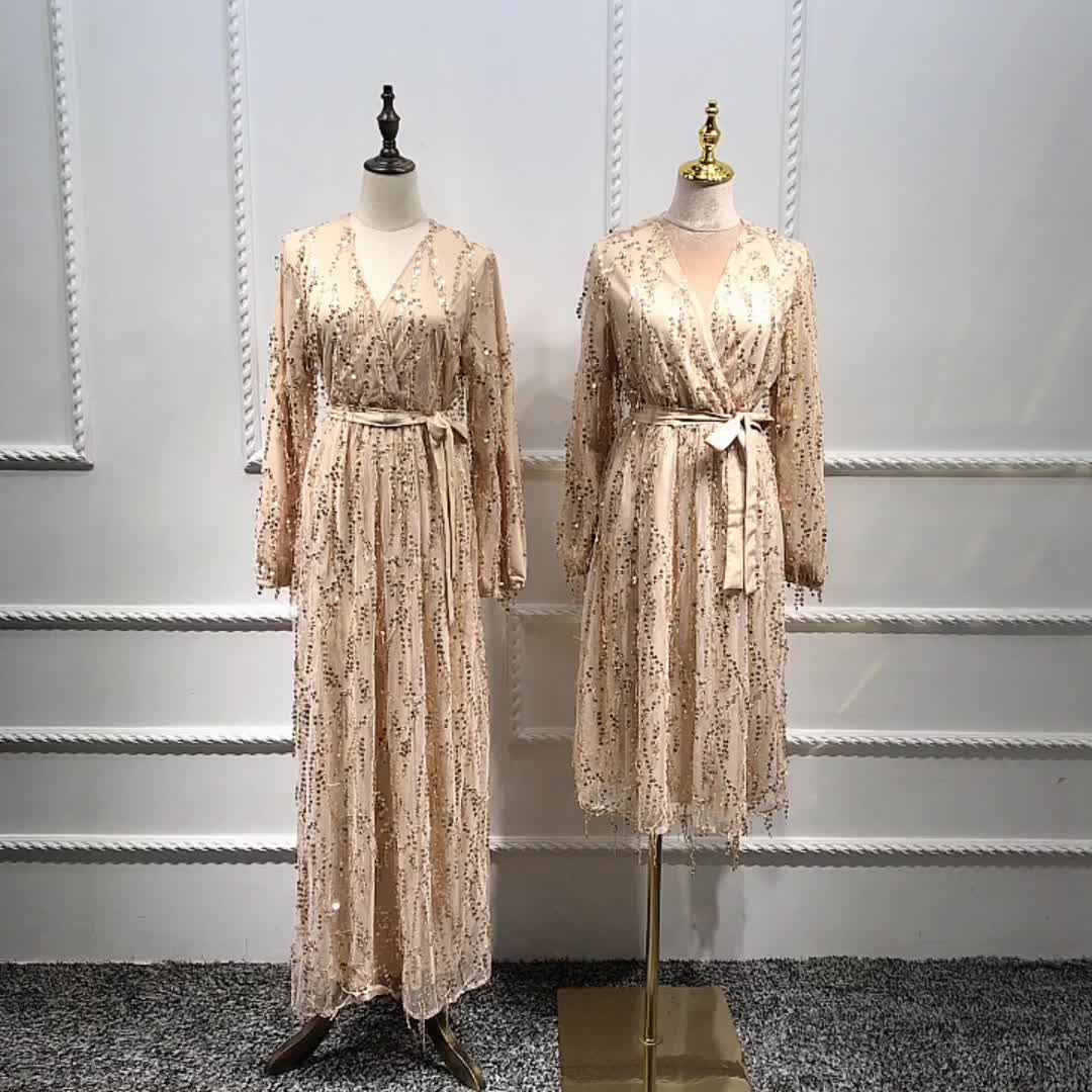 2022 Modern Modest Fashion Arabic Islam Maxi Dresses Muslim Abaya